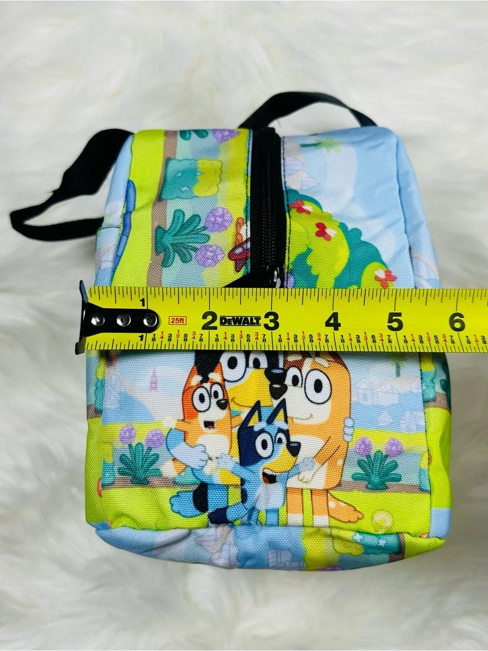Bluey Family Print Kids lunch box - Blue & Yellow